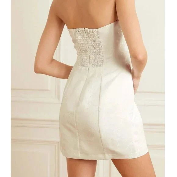 REFORMATION Gabby Floral Jacquard Minidress (new w/ flaw) Sz. 8 - Picture 2 of 9